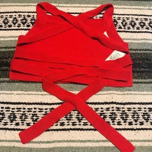 Wilfred cayenne knitted top